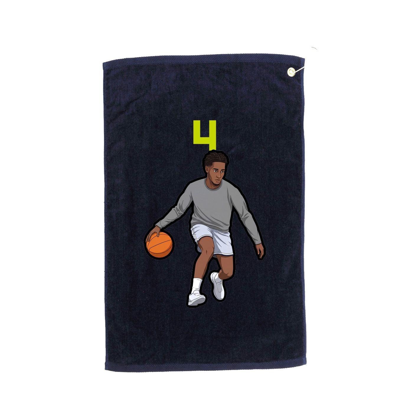 Golf Towel — Number Top in Navy