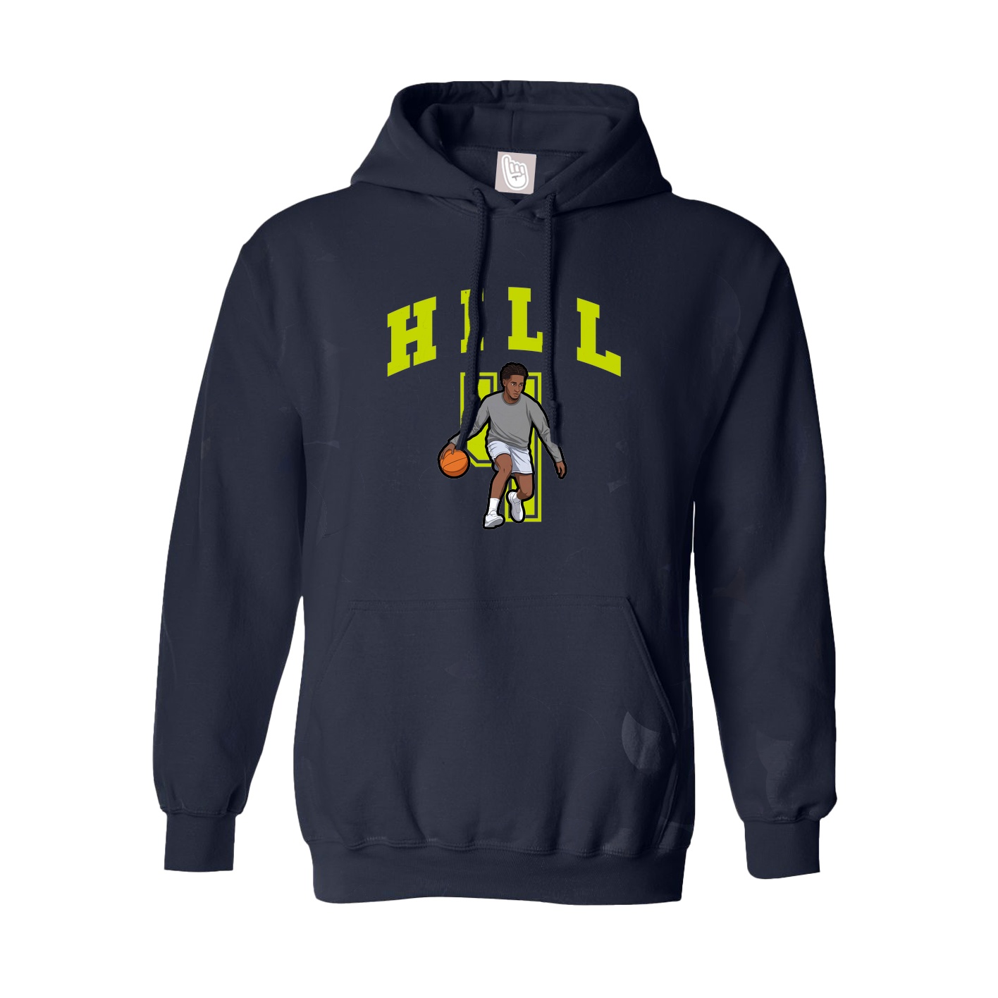 Hoodie — Number in Navy