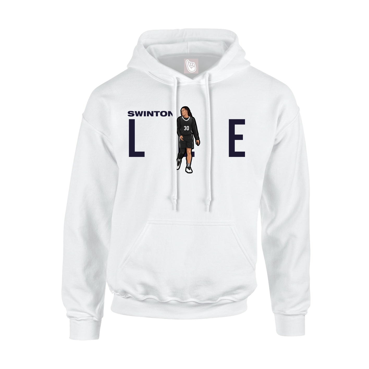 Hoodie — Player Name in White