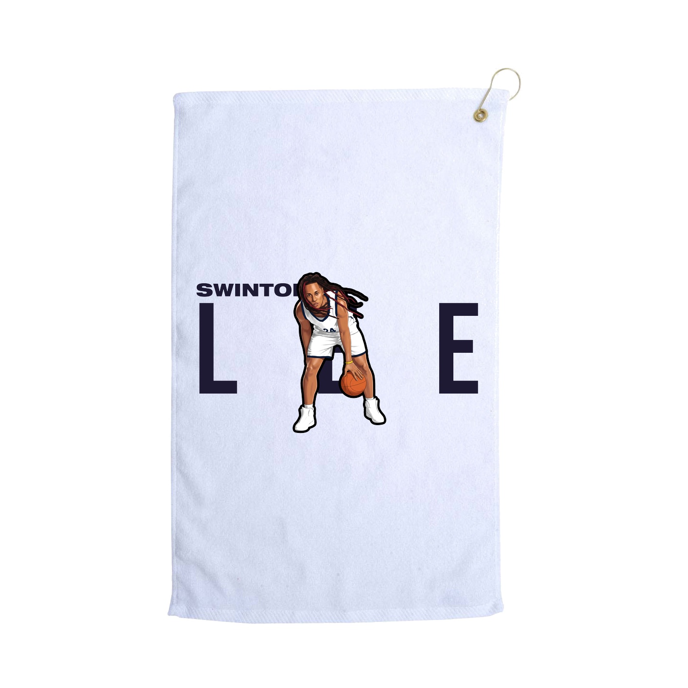 Golf Towel — Player Name in White