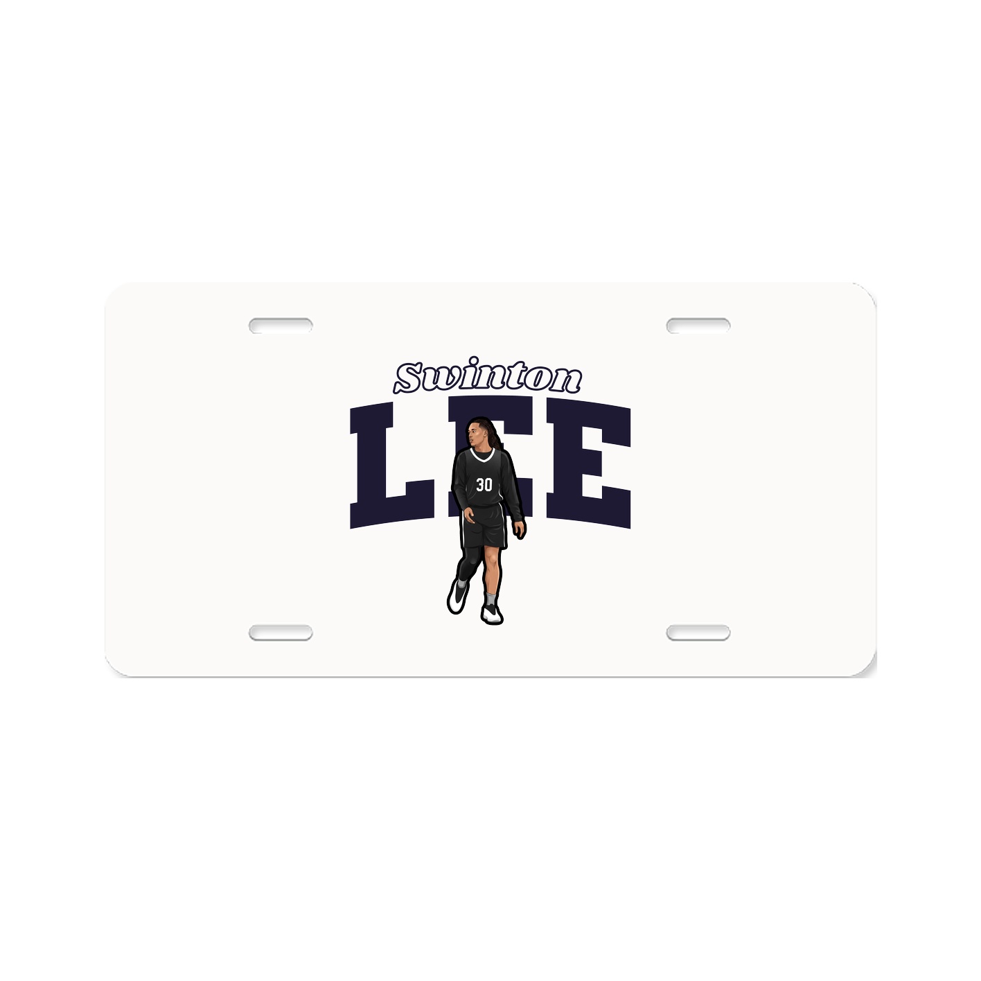 License Plate — Name Arch in Classic