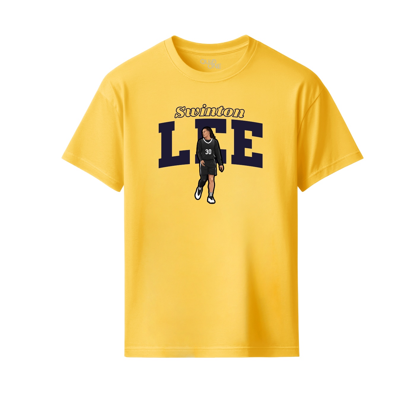 Youth Tee — Name Arch in Yellow