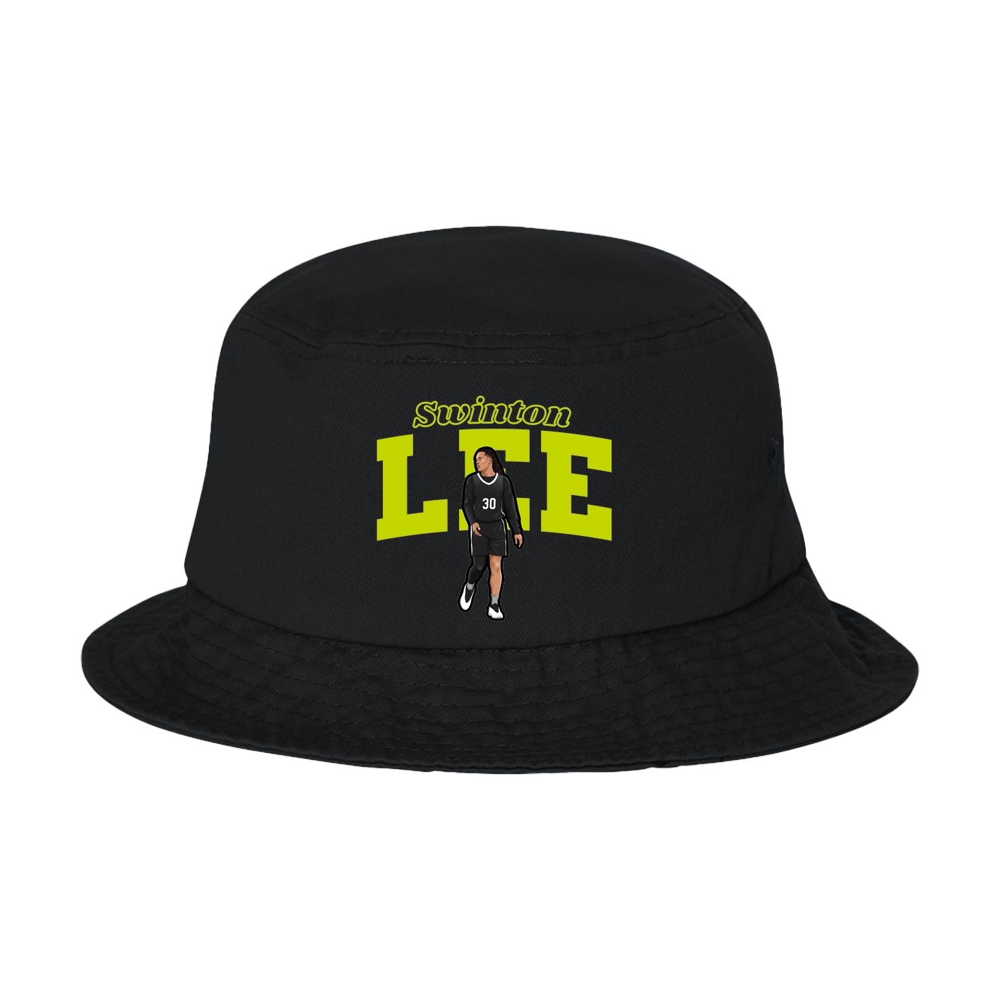 Bucket Cap — Name Arch in Black