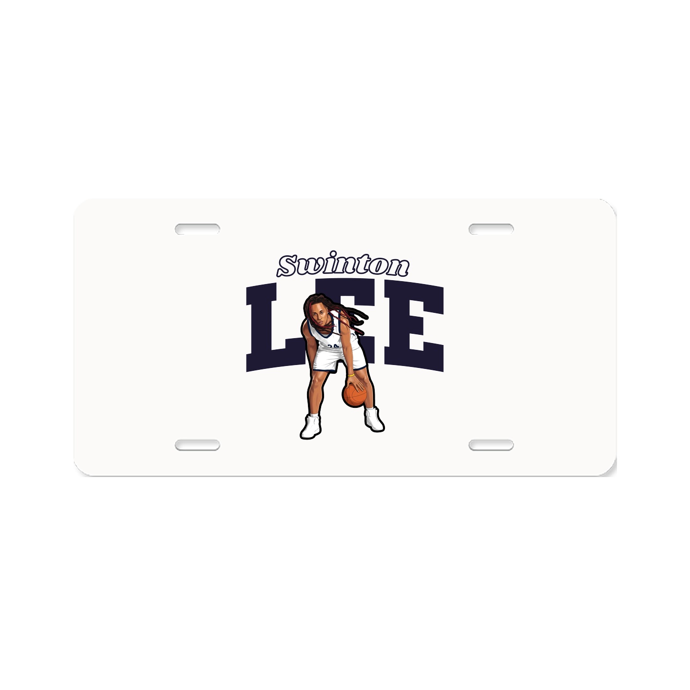 License Plate — Name Arch in Classic