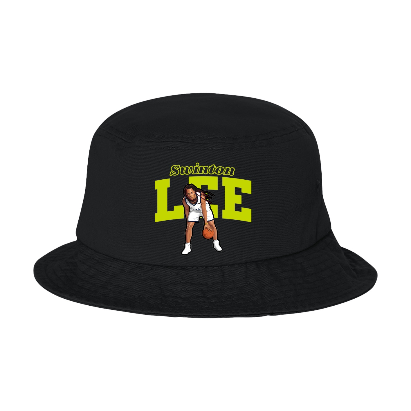 Bucket Cap — Name Arch in Black