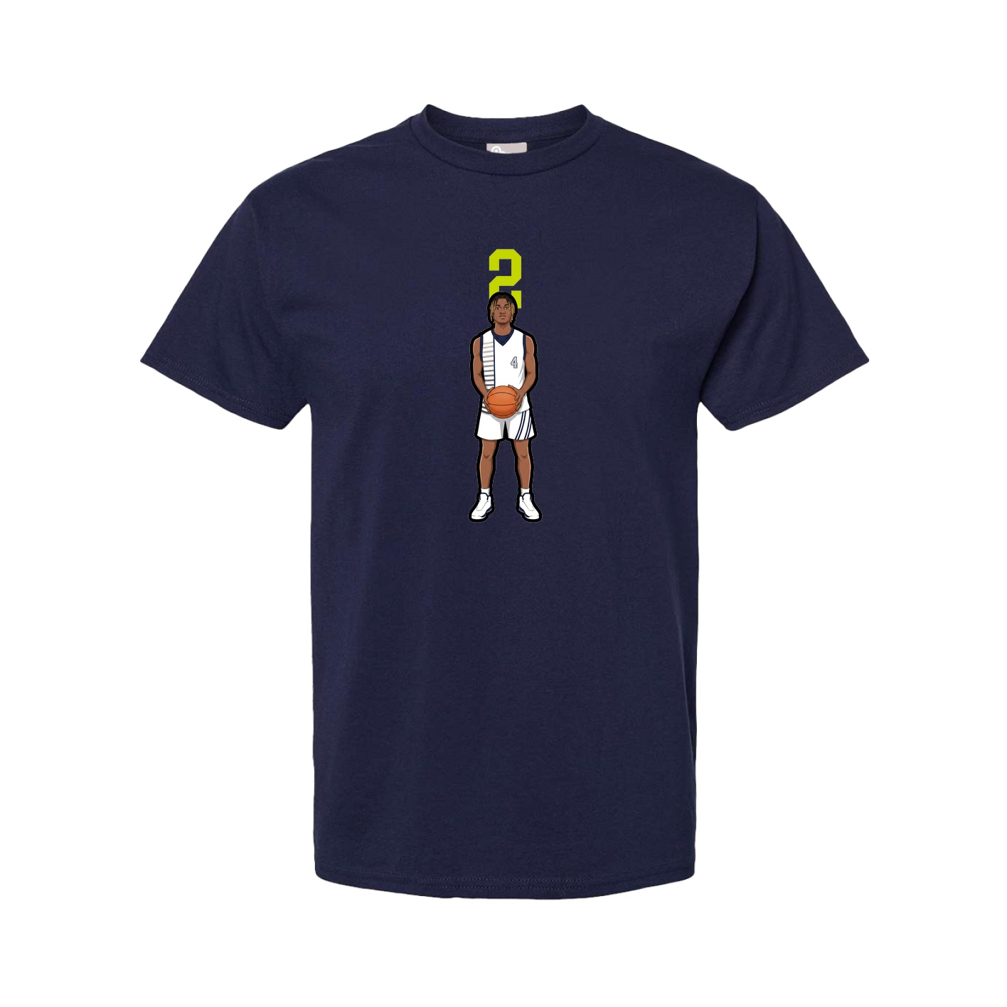 Tee — Number Top in Navy