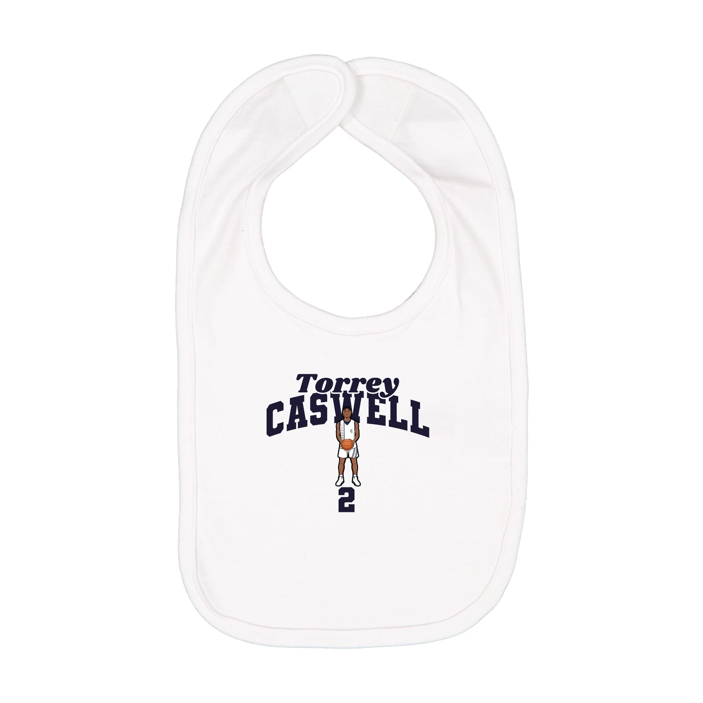 Infant Bib — Signature Arch in White