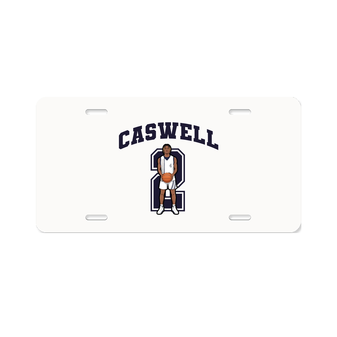 License Plate — Number in Classic