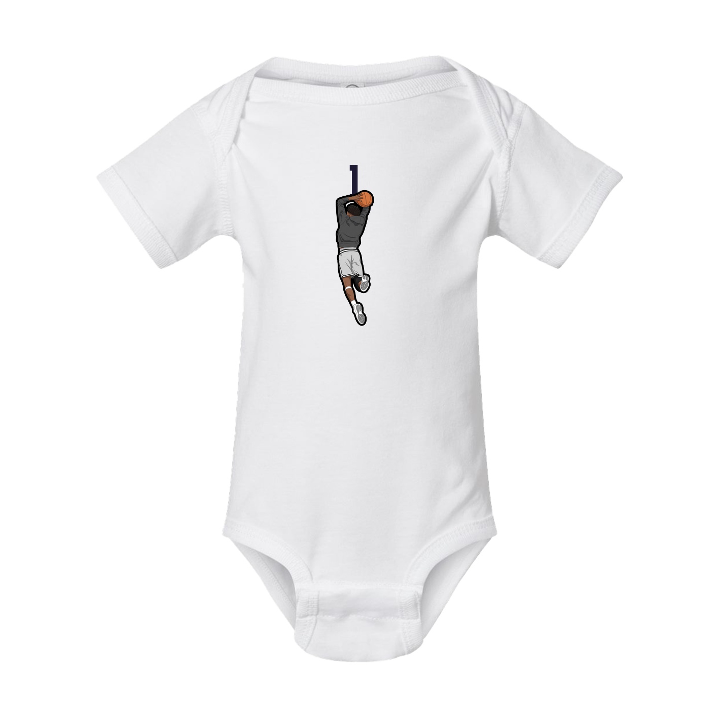 Baby Onesie — Number Top in White