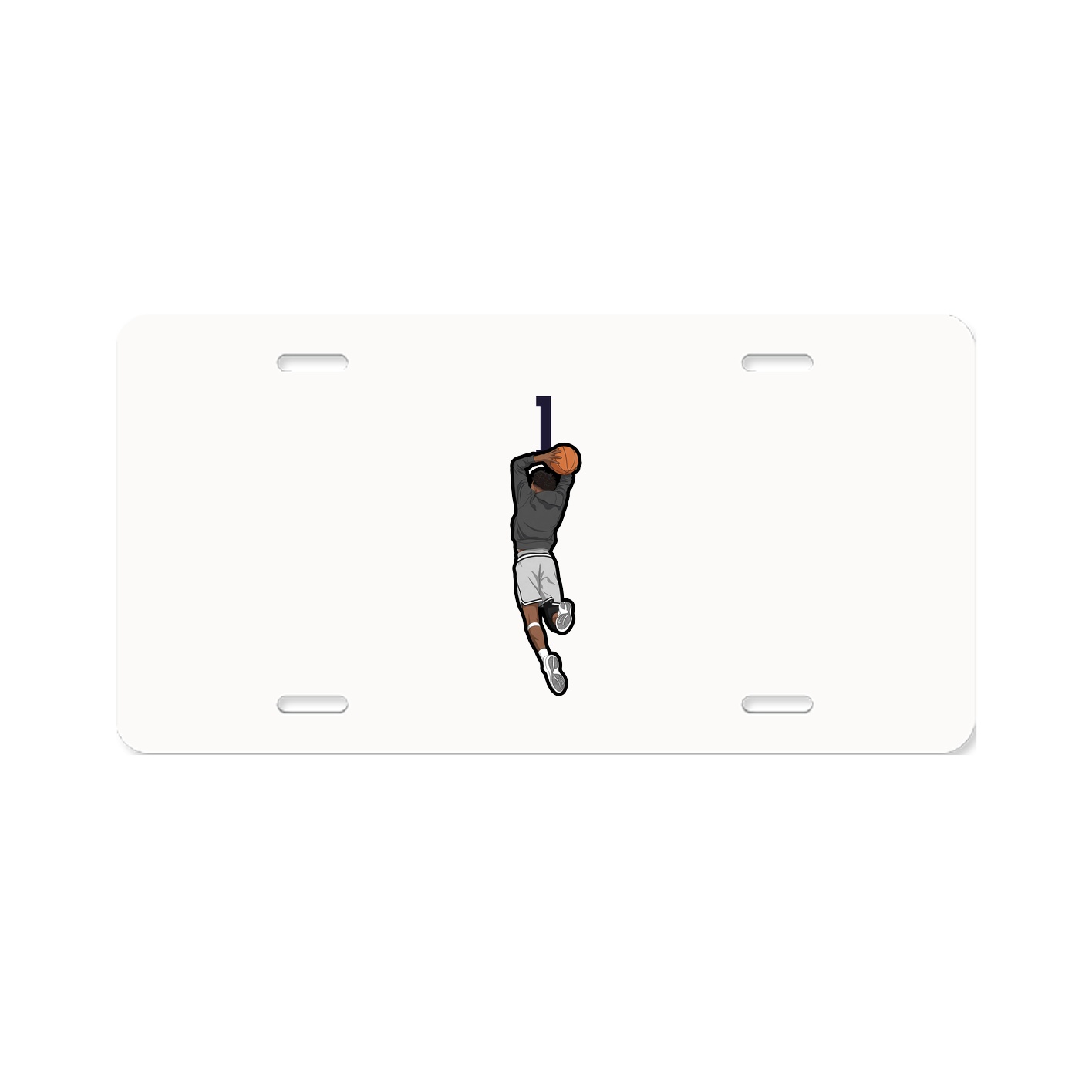 License Plate — Number Top in Classic