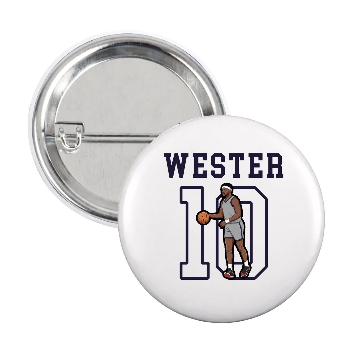 Game Day Button — Shirsey in White