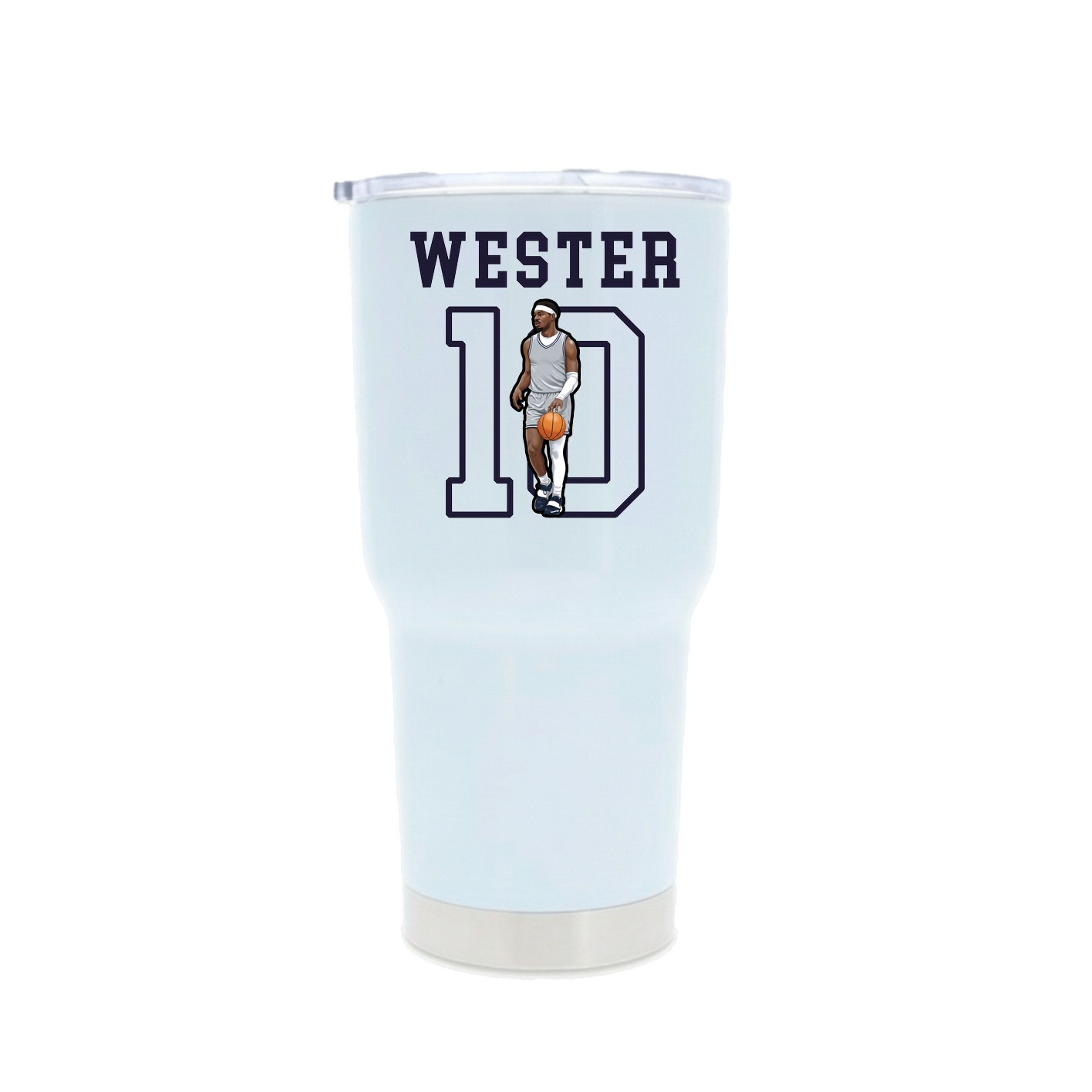 30oz Stainless Steel Tumbler — Shirsey in White