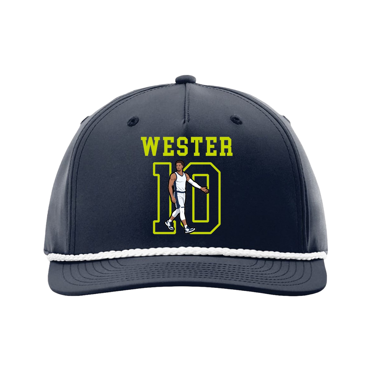 Five-Panel Classic Rope Cap — Shirsey in Navy