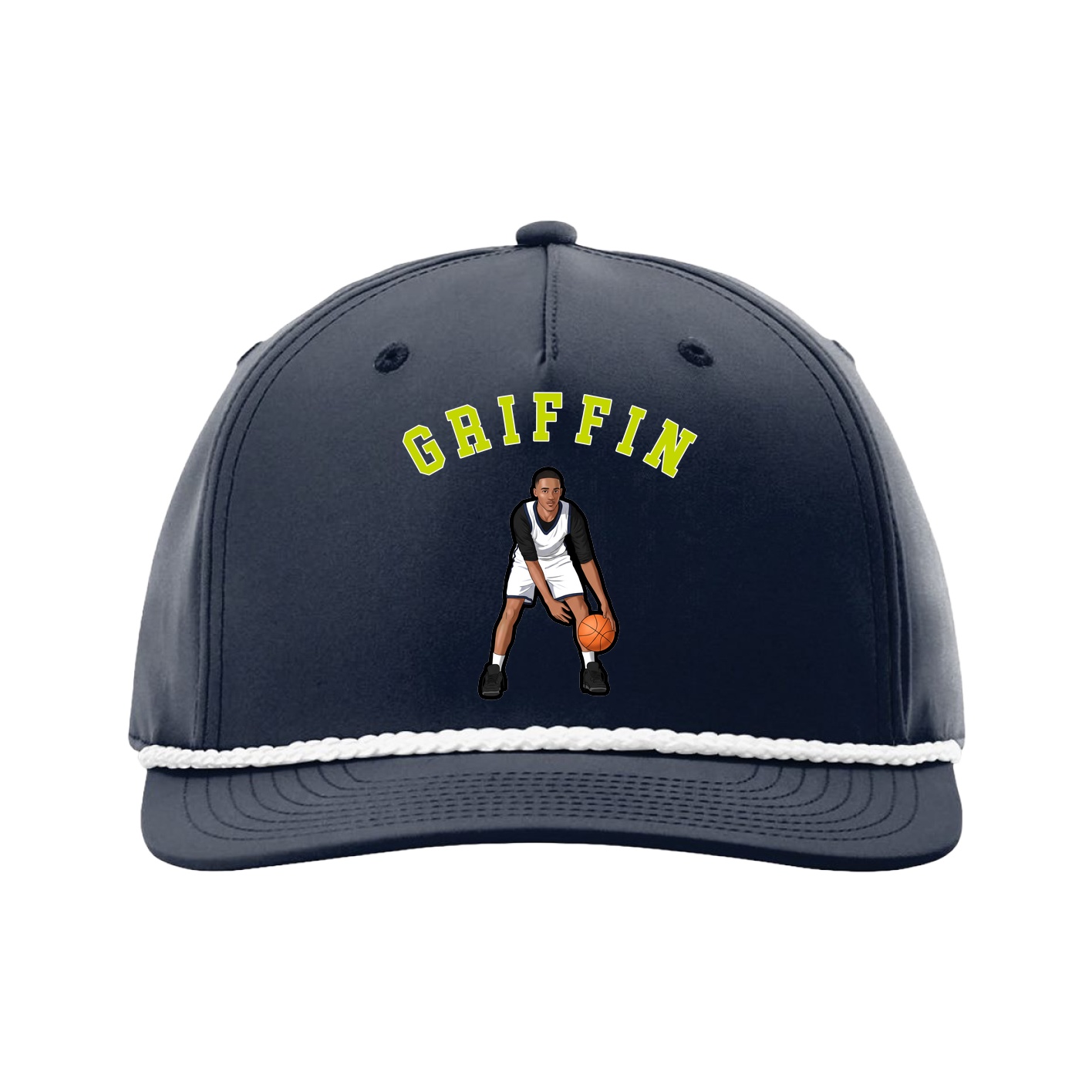 Five-Panel Classic Rope Cap — Shirsey Arch in Navy