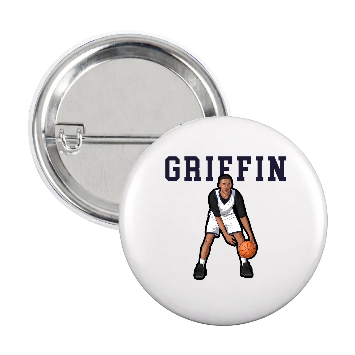 Game Day Button — Shirsey in White