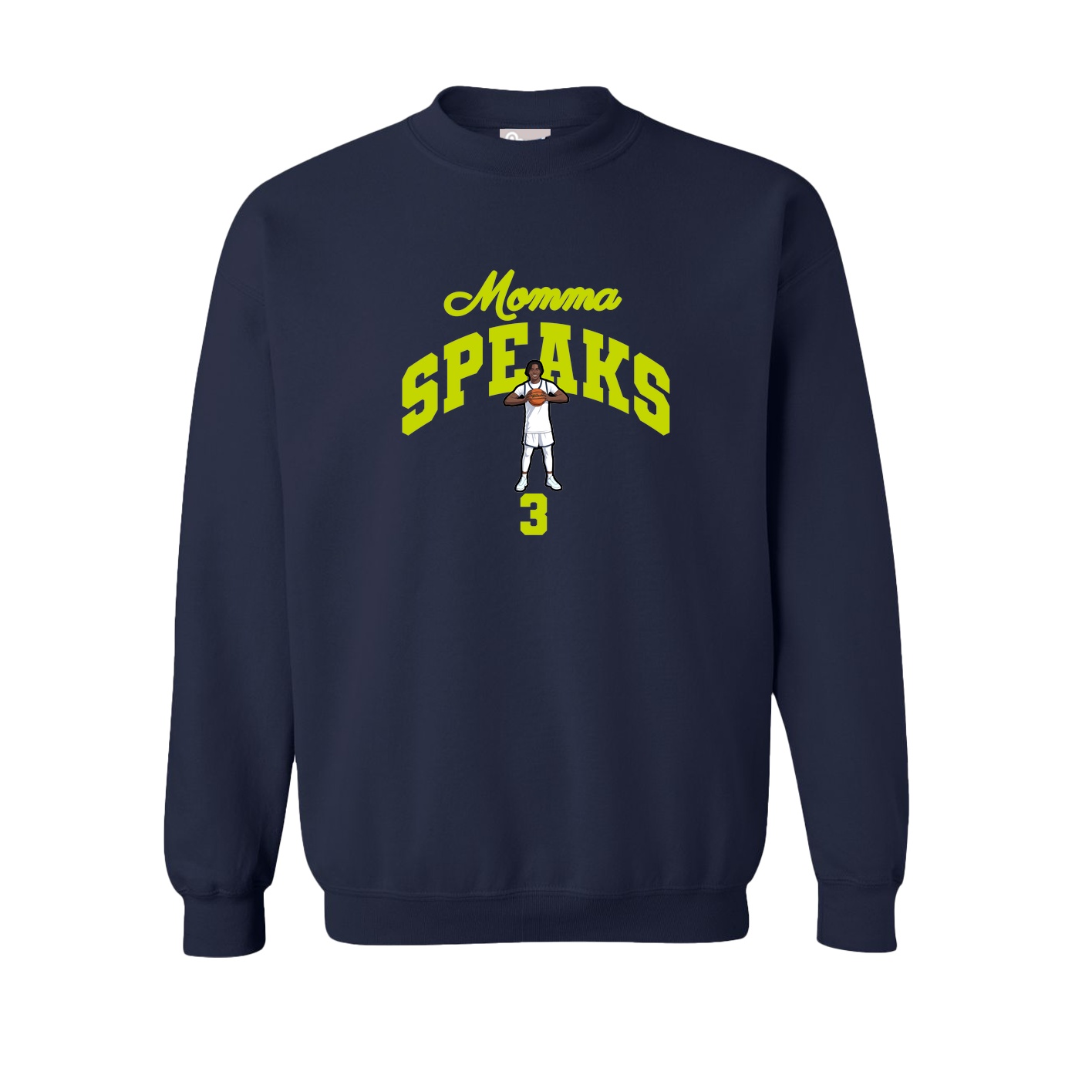Fleece Crew — Mothers Day Arch in Navy