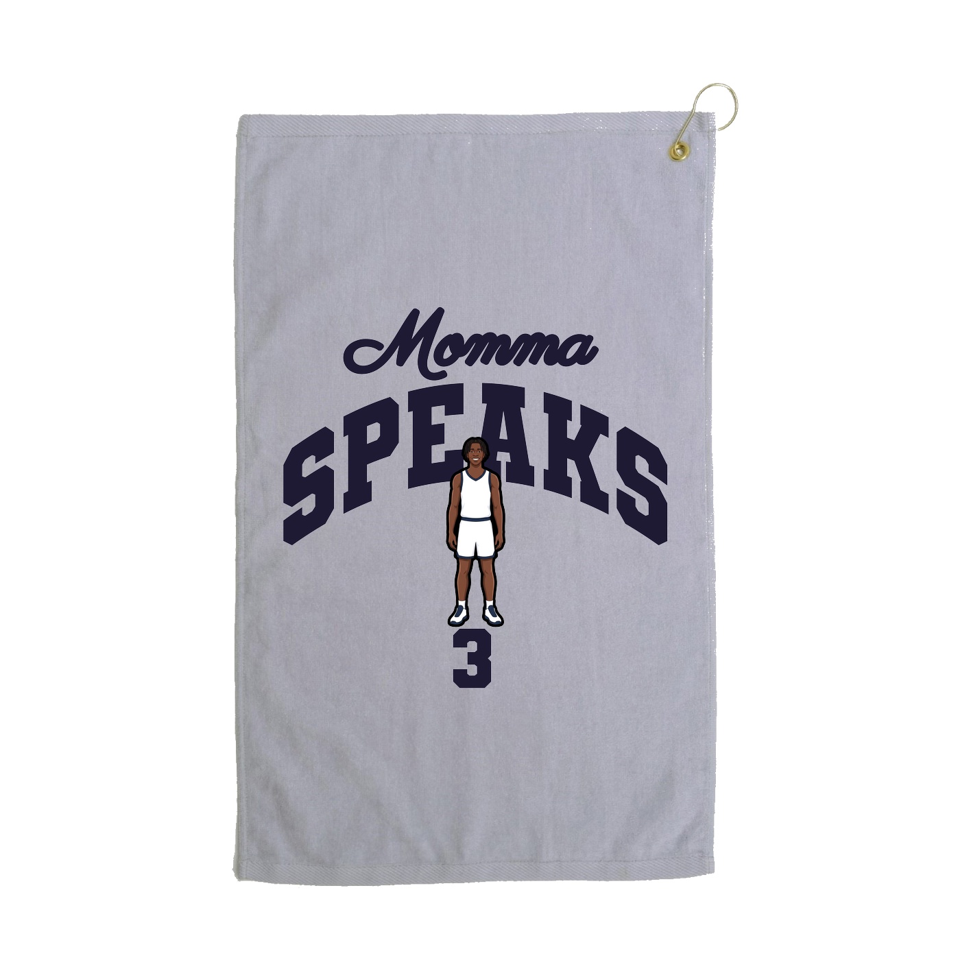 Golf Towel — Mothers Day Arch in Grey