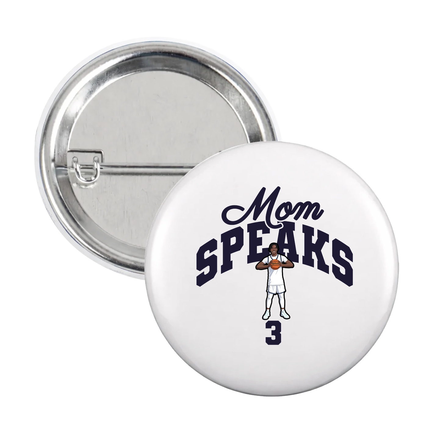 Game Day Button — Mothers Day Arch in White