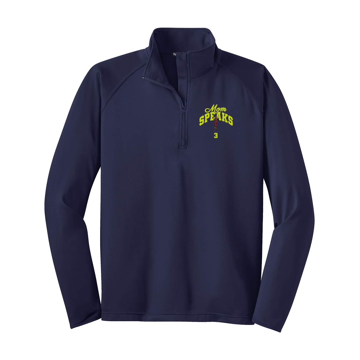 Q-Zip Pullover — Mothers Day Arch in Navy