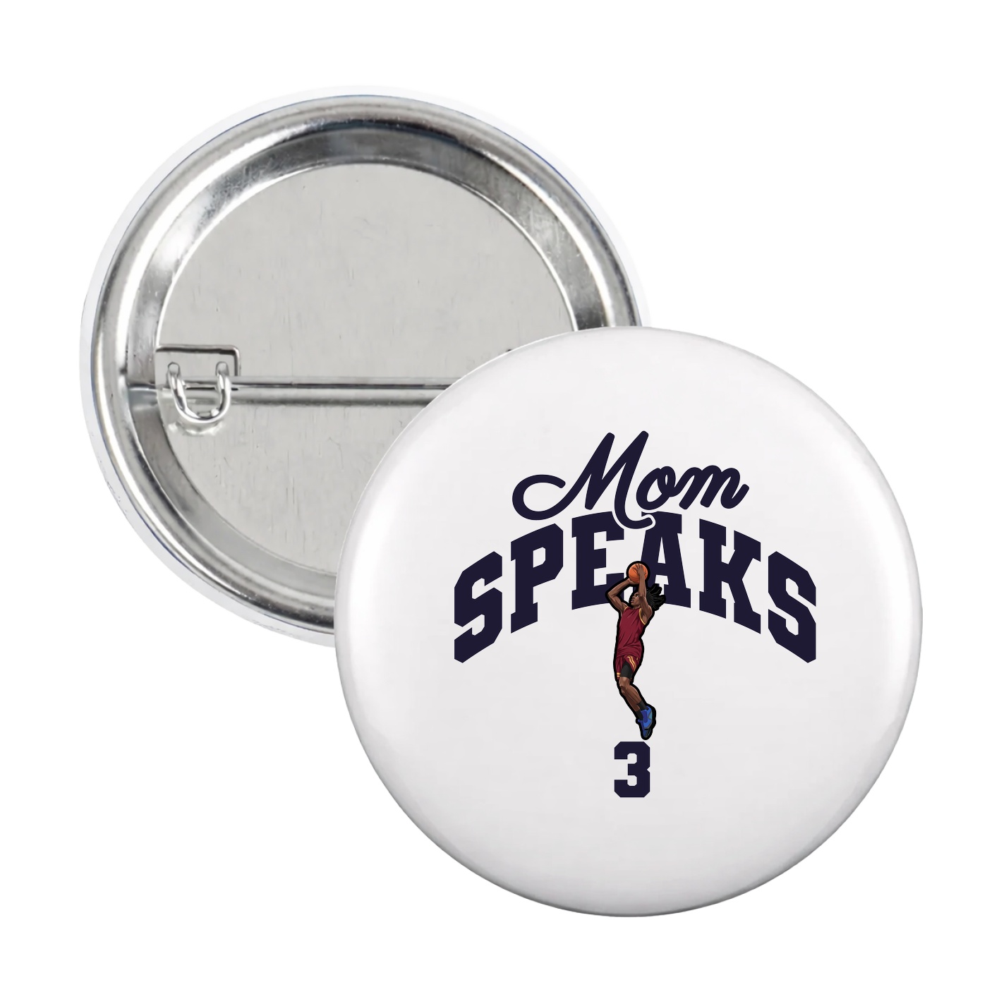Game Day Button — Mothers Day Arch in White