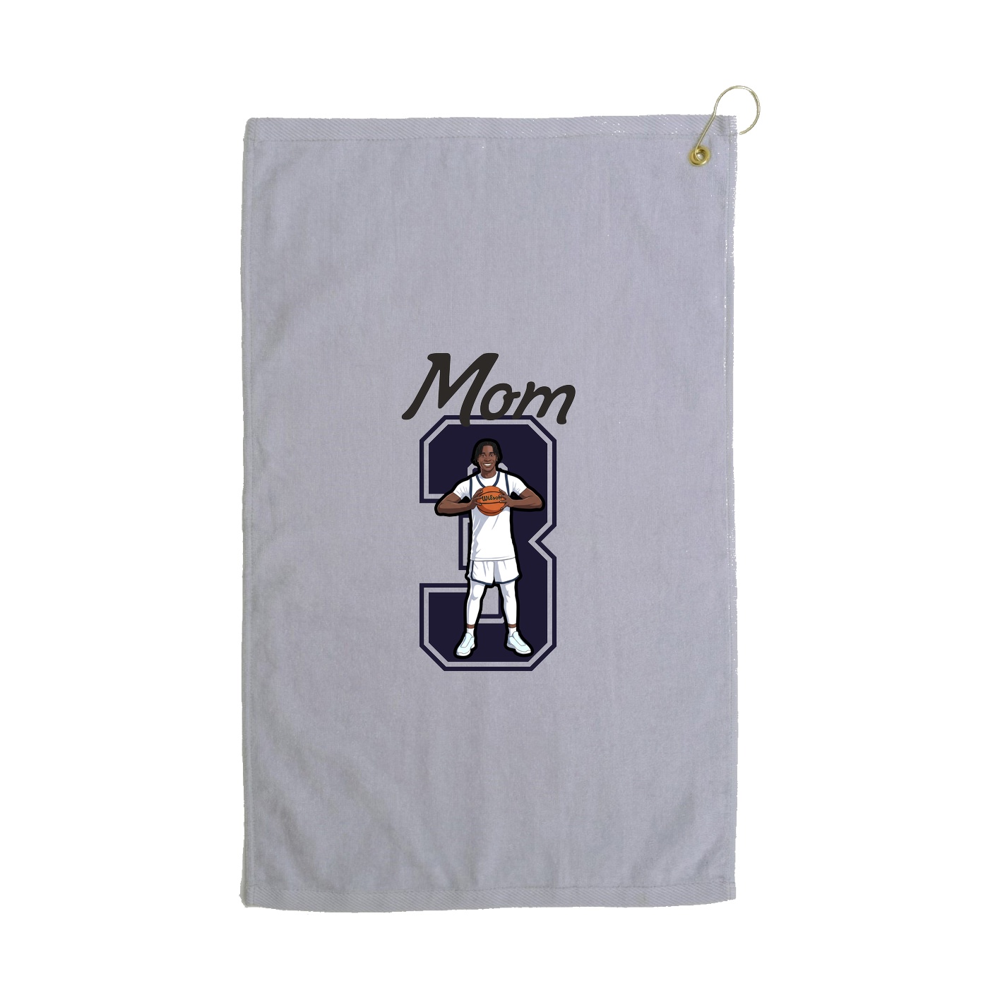 Golf Towel — Mothers Day Shirsey in Grey