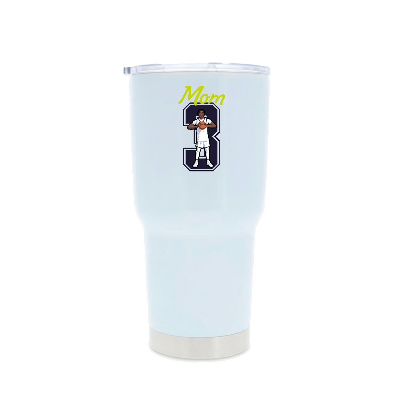 30oz Stainless Steel Tumbler — Mothers Day Shirsey in White