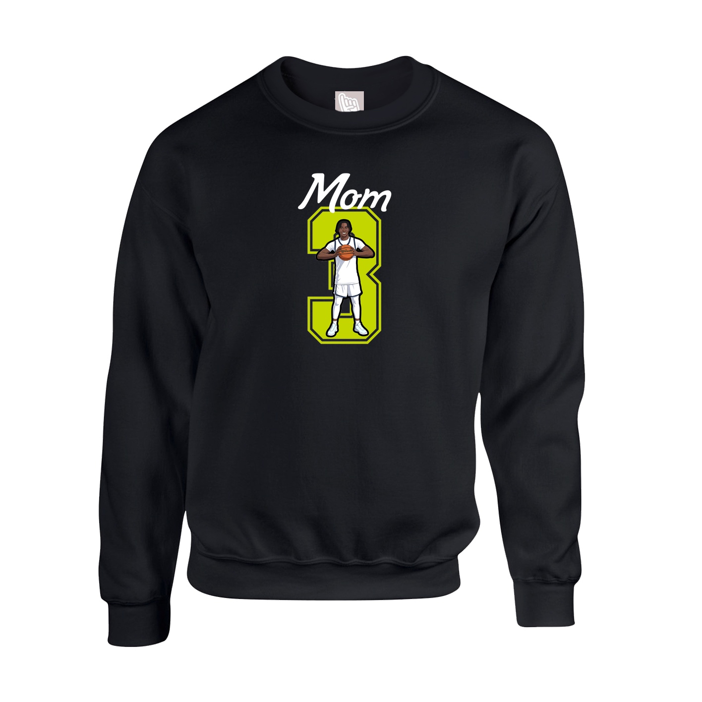 Fleece Crew — Mothers Day Shirsey in Black
