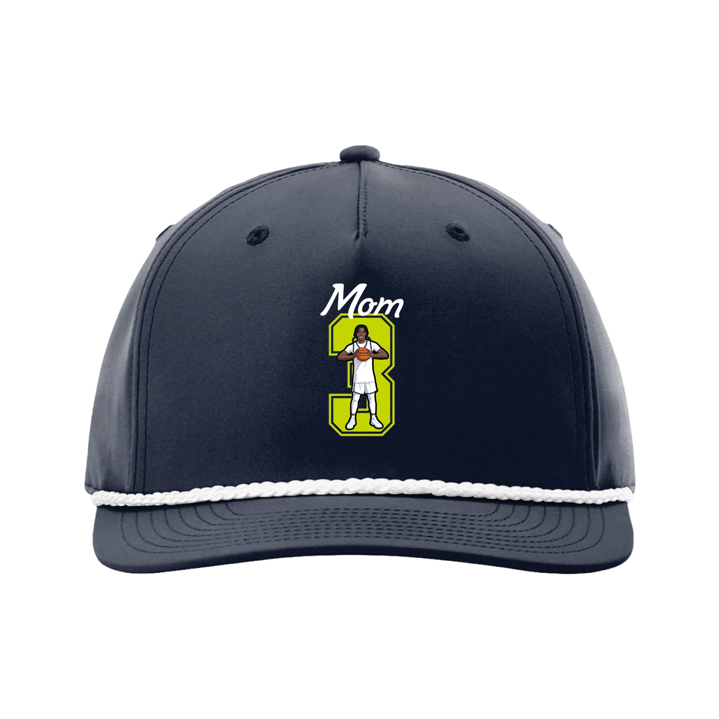 Five-Panel Classic Rope Cap — Mothers Day Shirsey in Navy