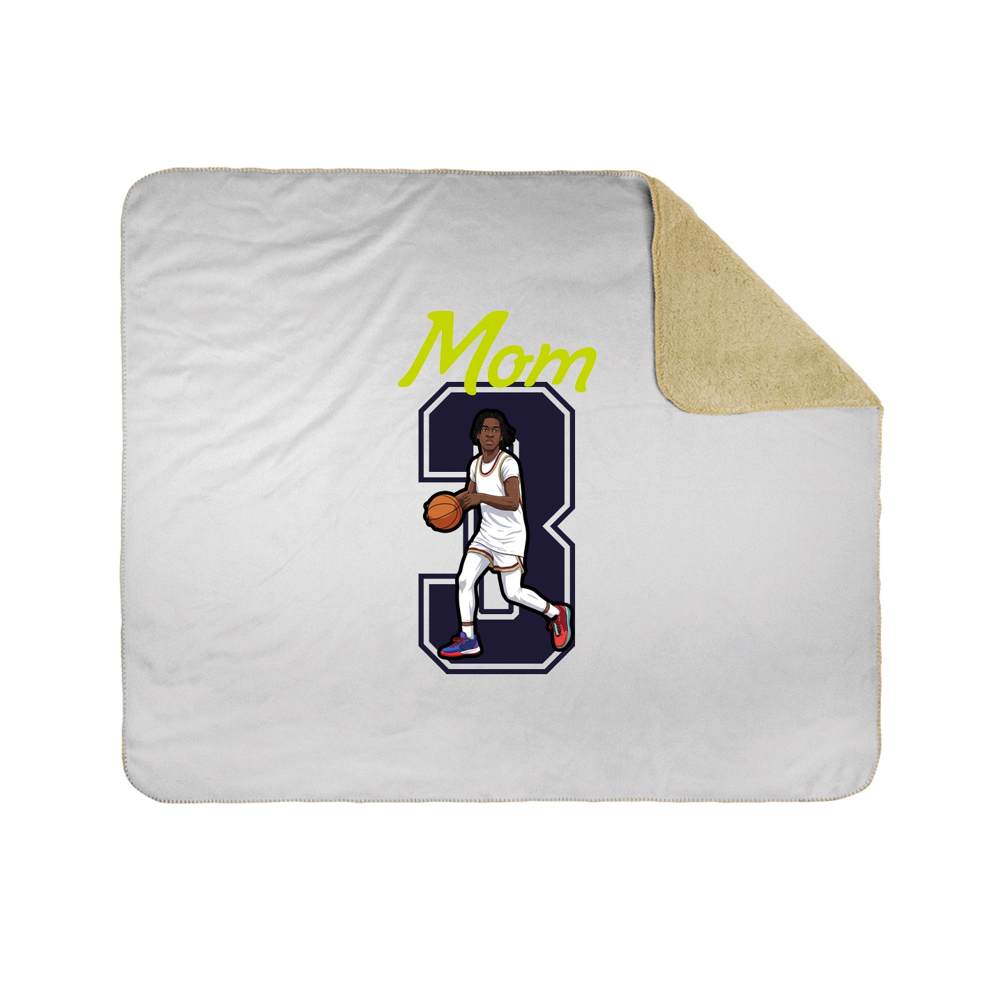 Throw Blanket — Mothers Day Shirsey in White