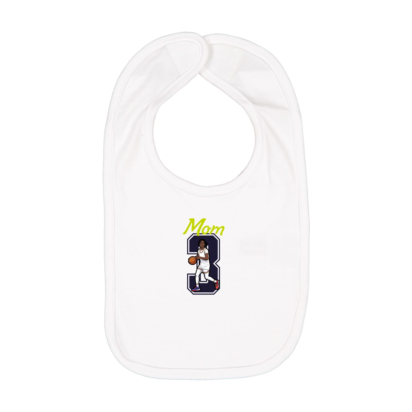 Infant Bib — Mothers Day Shirsey in White