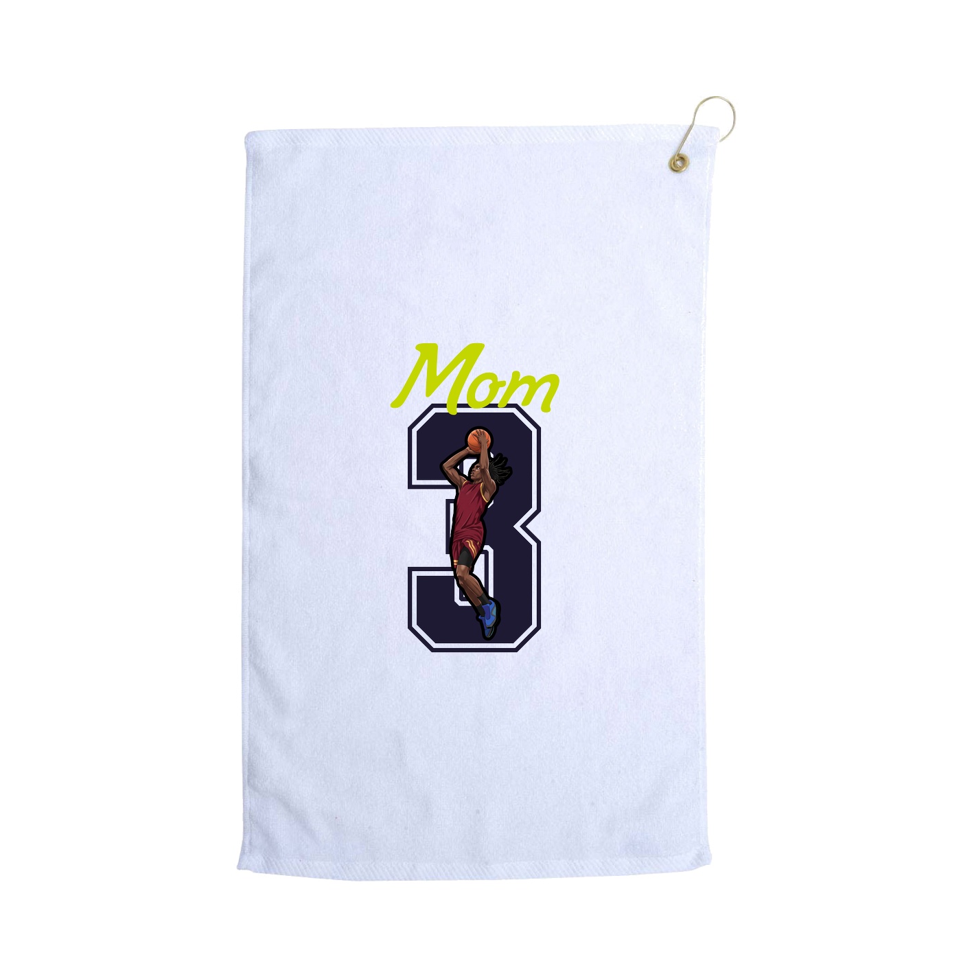 Golf Towel — Mothers Day Shirsey in White