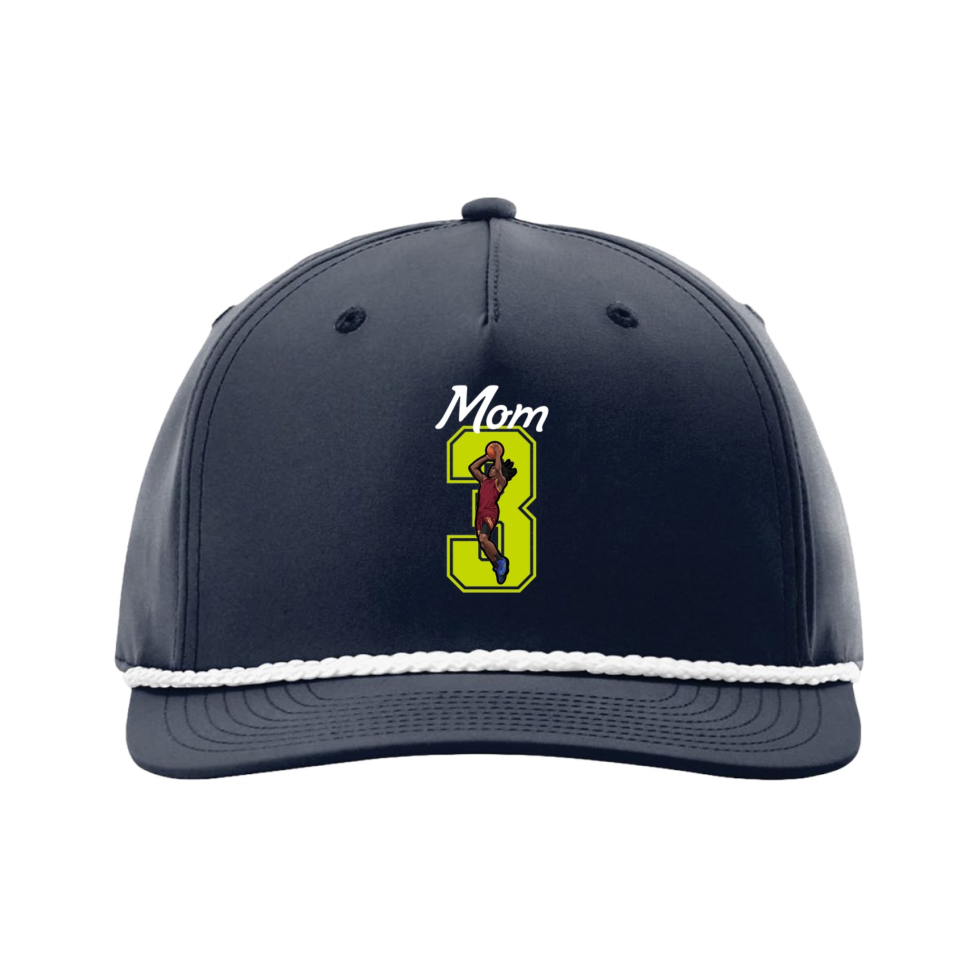 Five-Panel Classic Rope Cap — Mothers Day Shirsey in Navy