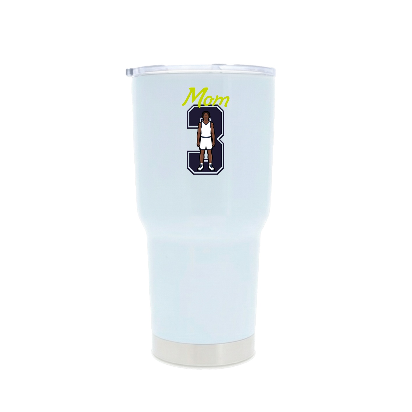 30oz Stainless Steel Tumbler — Mothers Day Shirsey in White