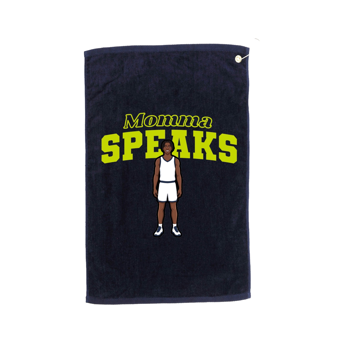 Golf Towel — Mothers Day Block in Navy