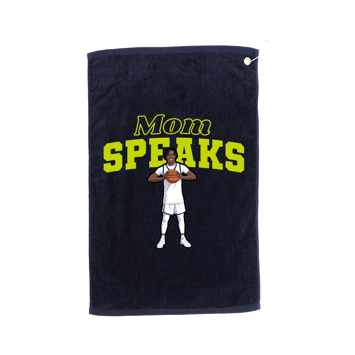 Golf Towel — Mothers Day Block in Navy