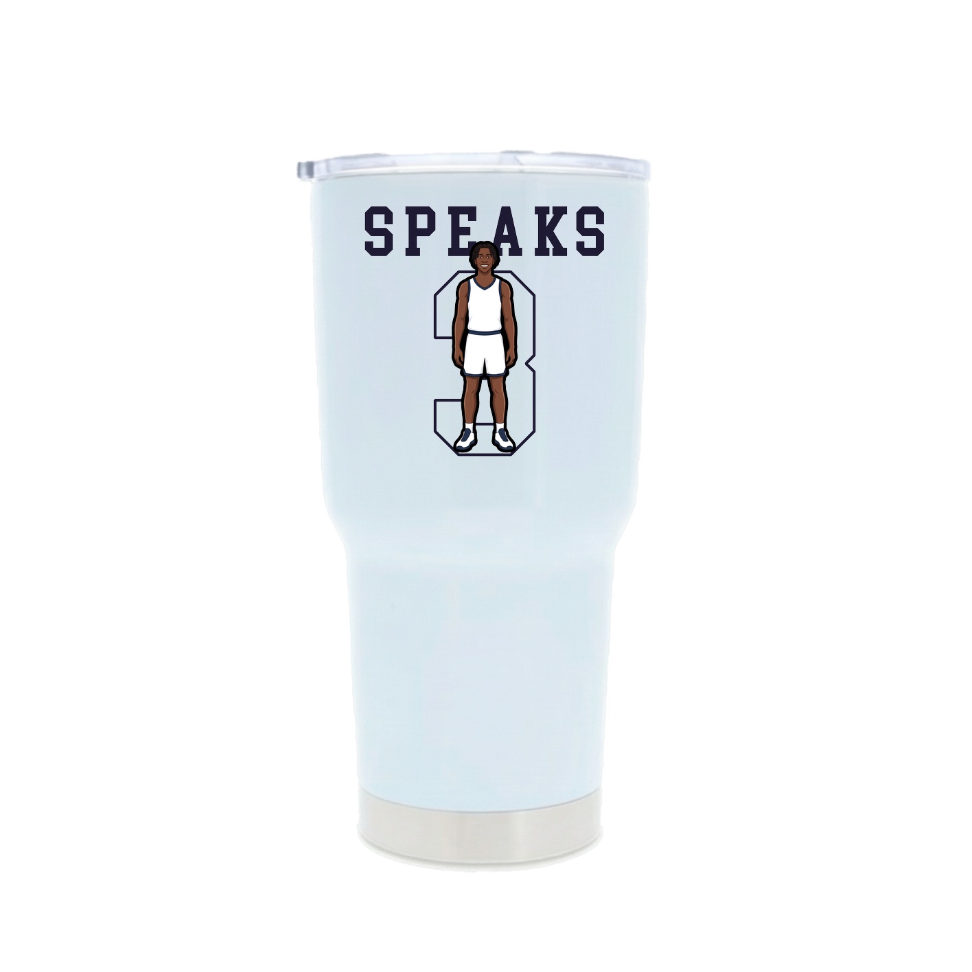 30oz Stainless Steel Tumbler — Shirsey in White