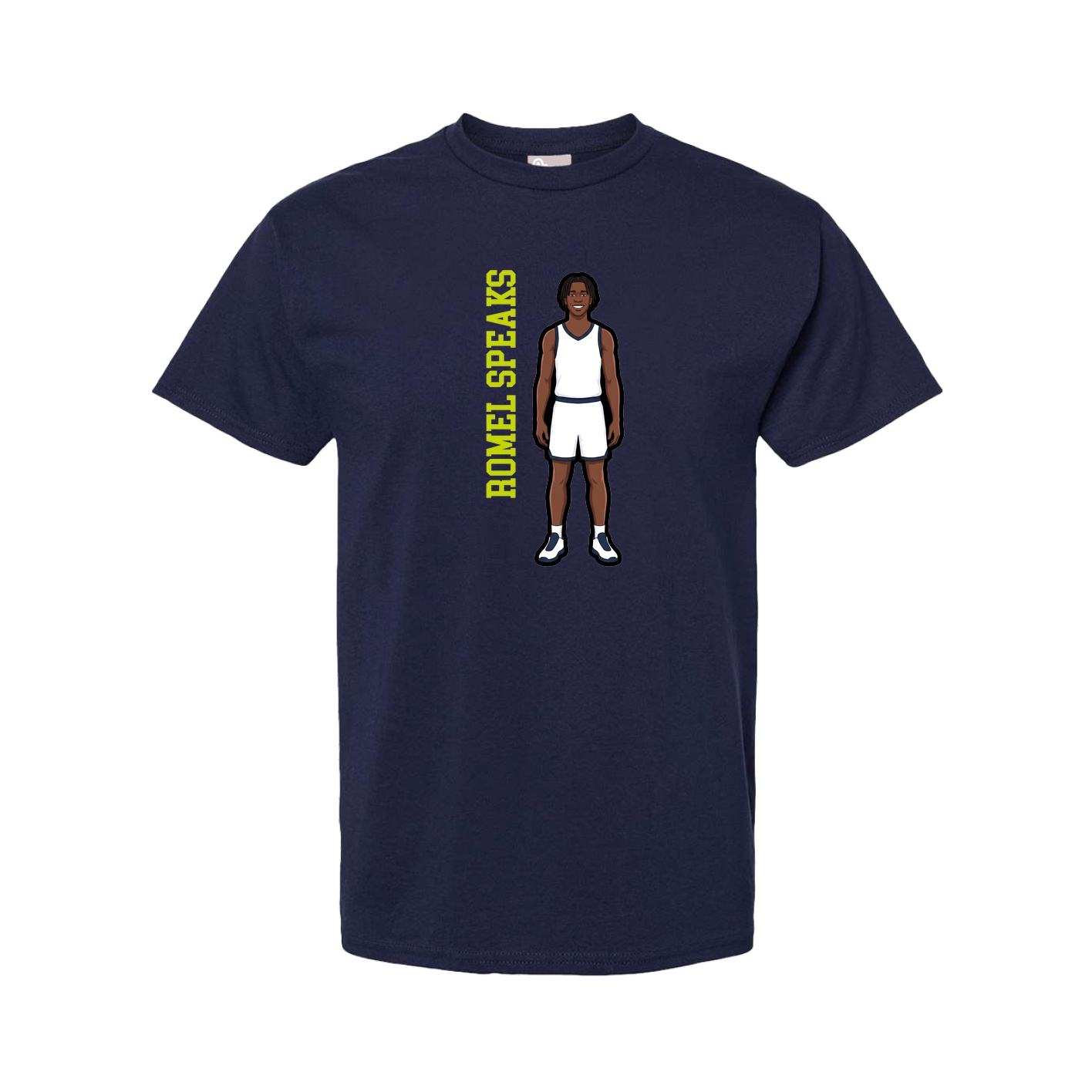 Tee — Name Vertical in Navy