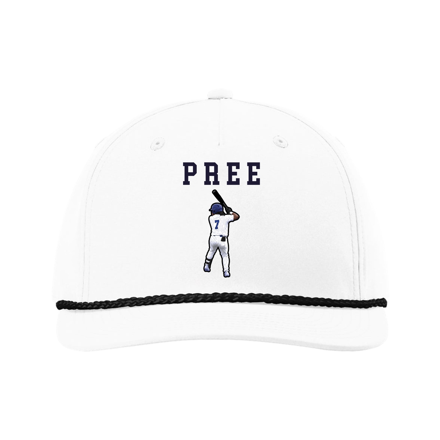 Five-Panel Classic Rope Cap — Shirsey in White