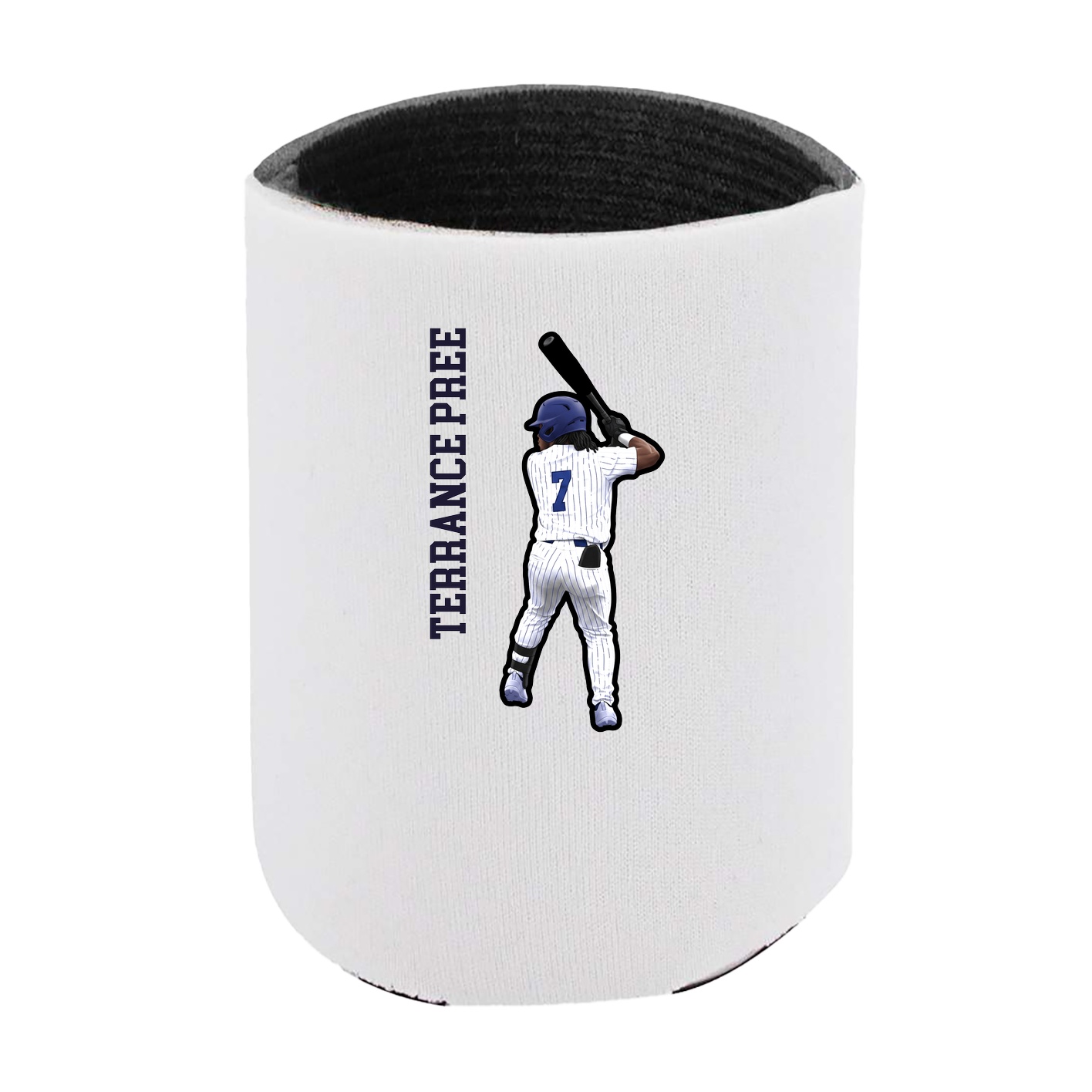 Can Holder — Name Vertical in White