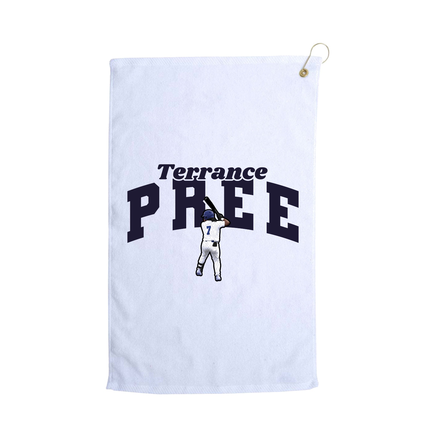 Golf Towel — Signature Arch in White