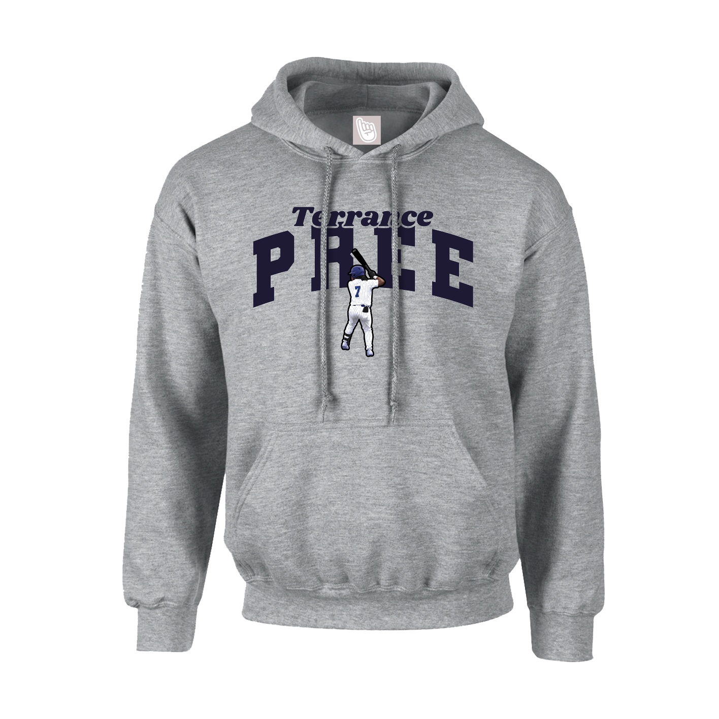 Youth Hoodie — Signature Arch in Grey