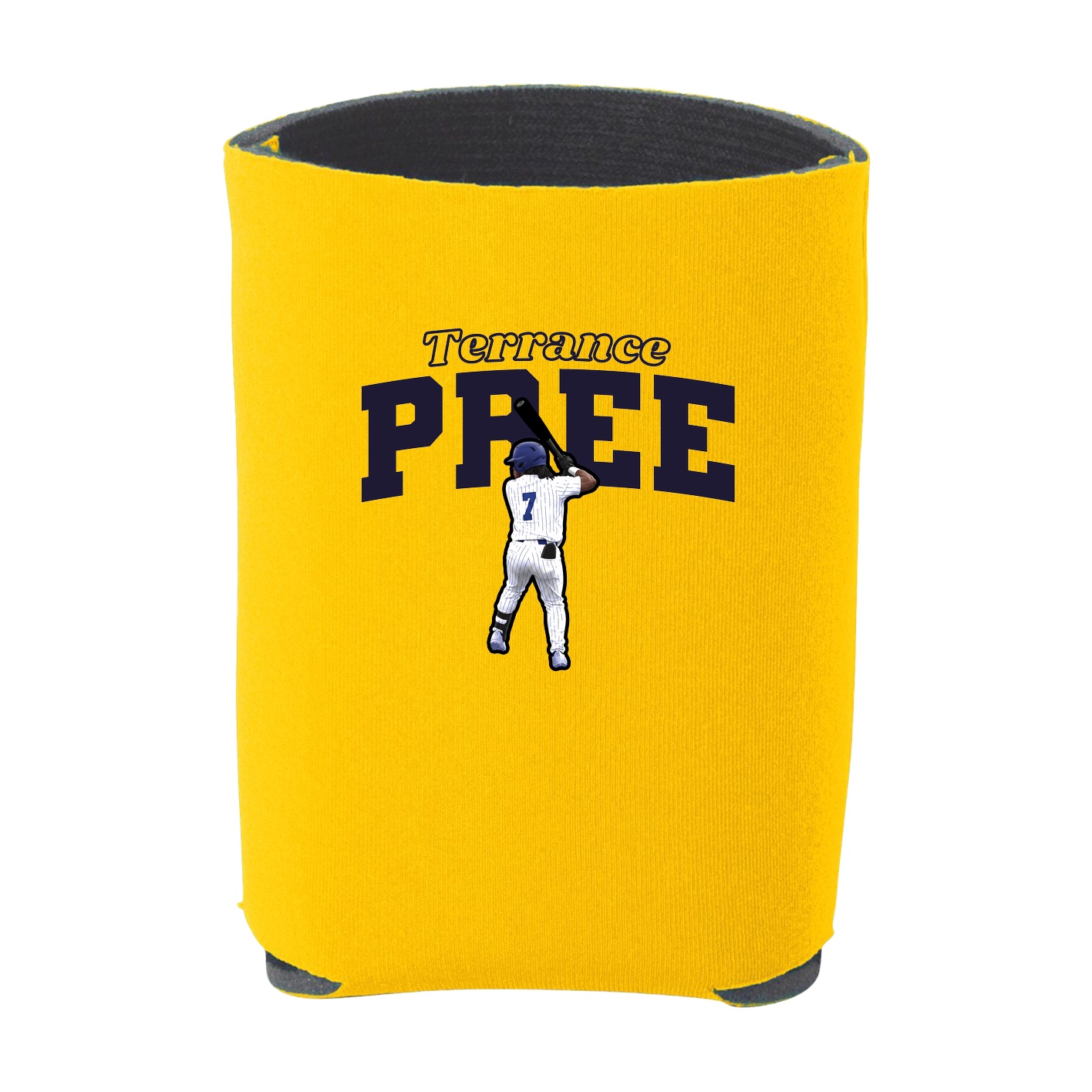 Can Holder — Name Arch in Yellow