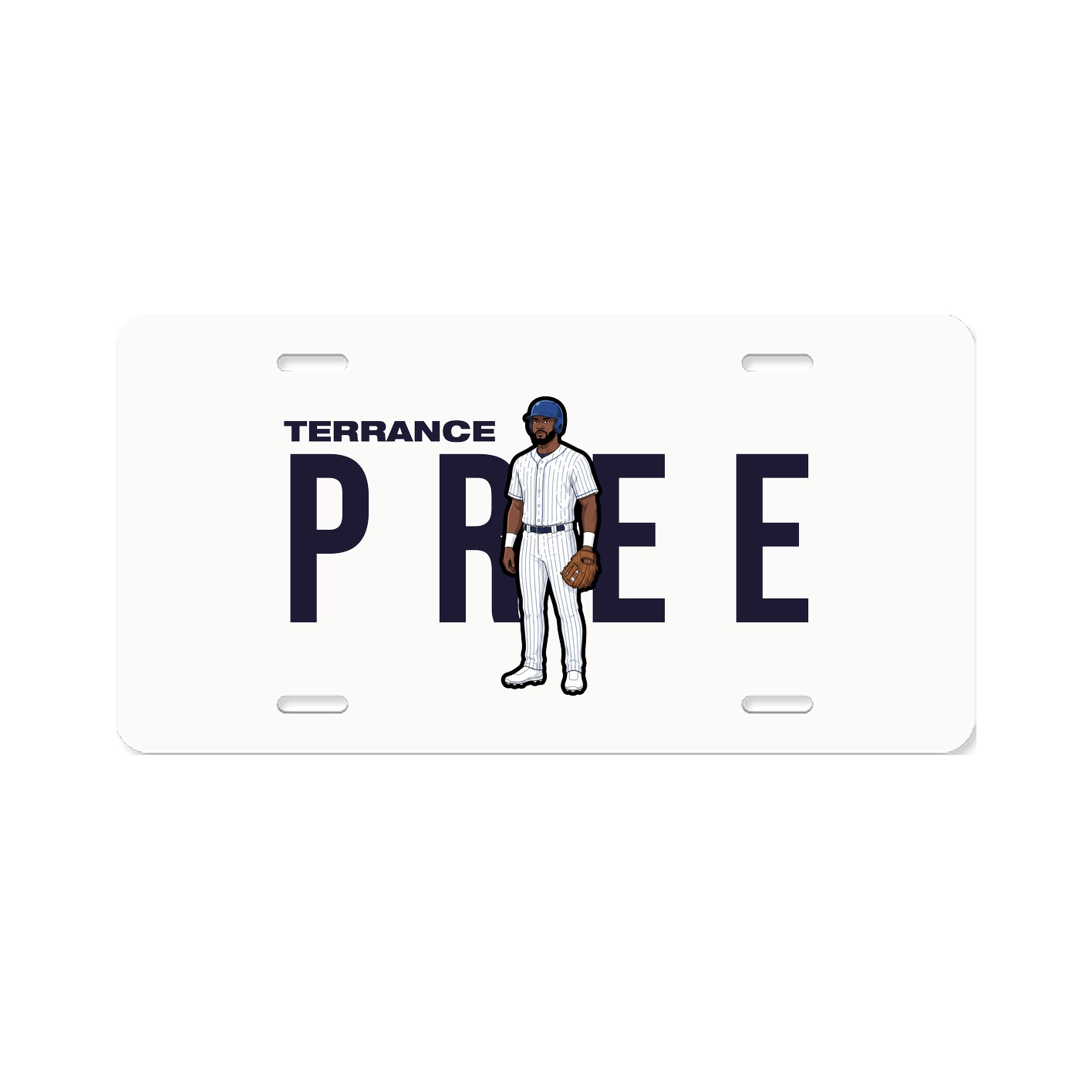 License Plate — Player Name in Classic
