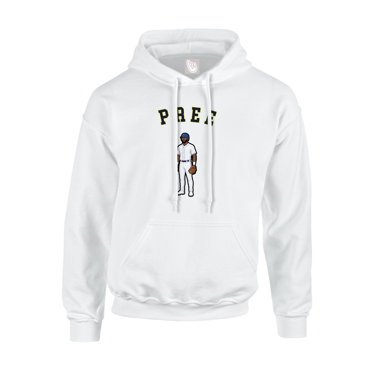 Youth Hoodie — Shirsey Arch in White