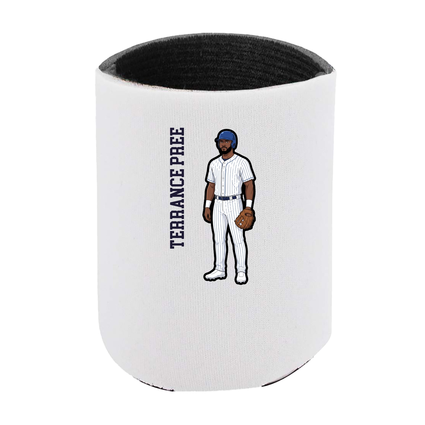 Can Holder — Name Vertical in White