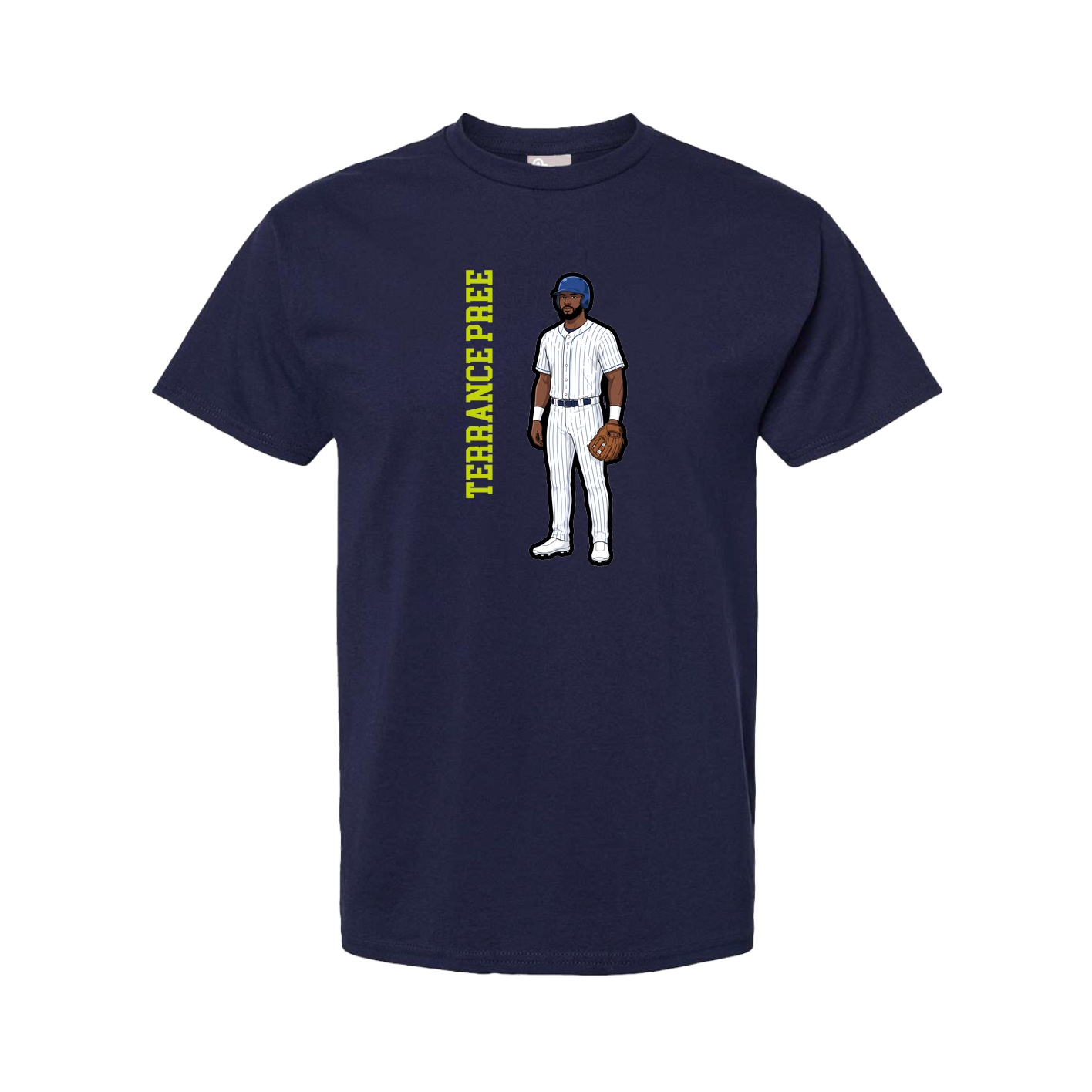 Tee — Name Vertical in Navy