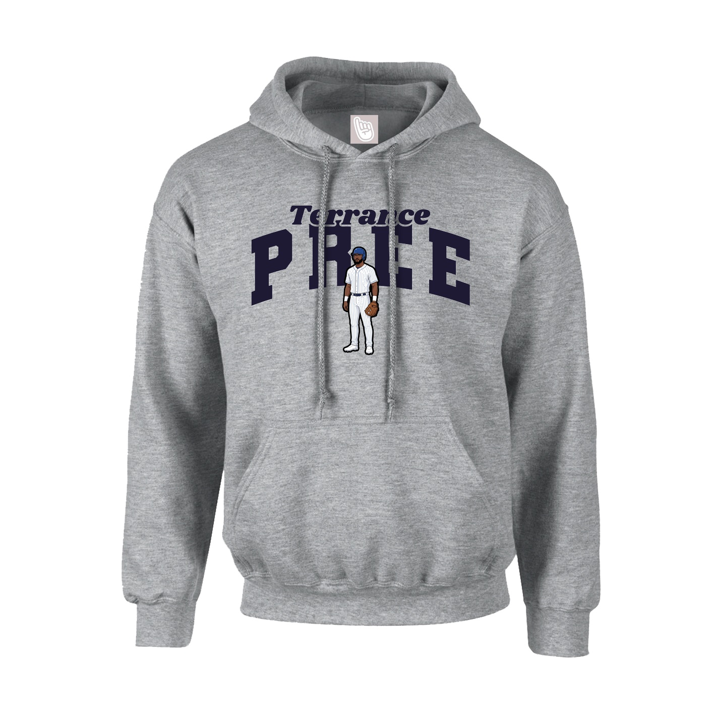 Youth Hoodie — Signature Arch in Grey