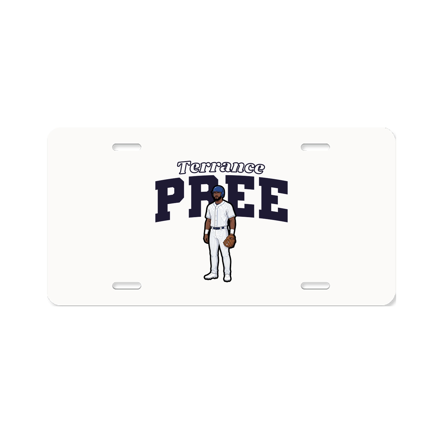 License Plate — Name Arch in Classic