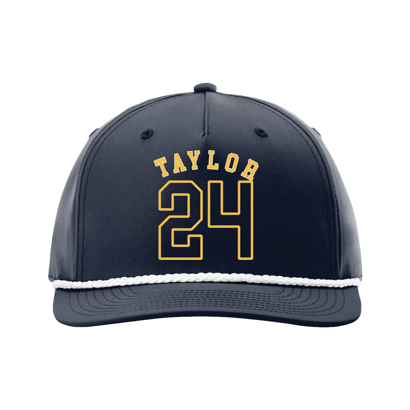Five-Panel Classic Rope Cap — Shirsey Arch in Navy