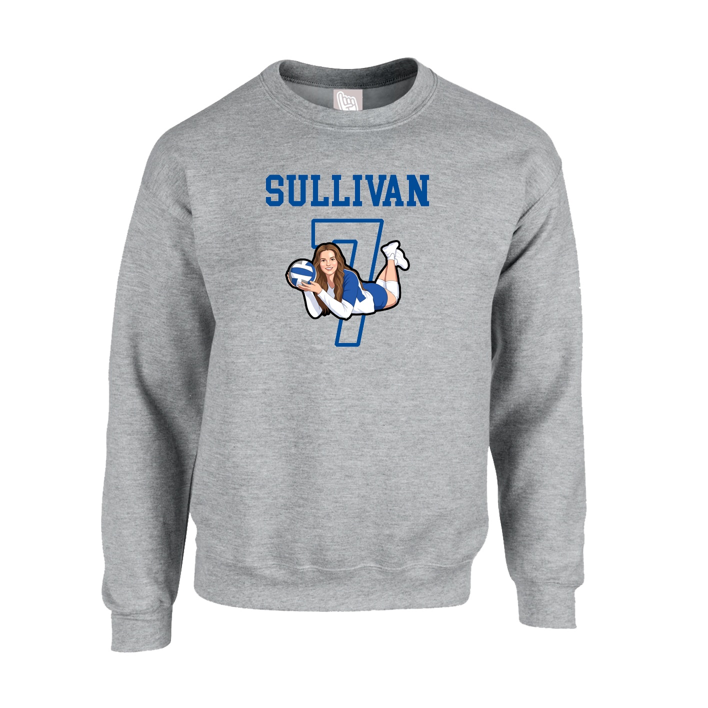Fleece Crew — Shirsey in Grey